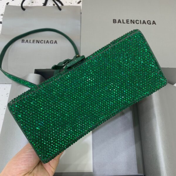 Balenciaga Hourglass Small Handbag In Green, For Women, Women's Bags 9in/23cm