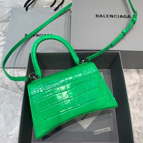 Balenciaga Hourglass Small Handbag In Green, For Women, Women's Bags 9in/23cm