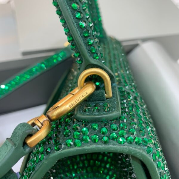 Balenciaga Hourglass Small Handbag In Green, For Women, Women's Bags 9in/23cm