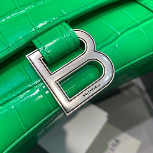 Balenciaga Hourglass Small Handbag In Green, For Women, Women's Bags 9in/23cm