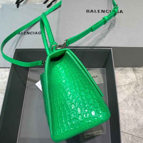 Balenciaga Hourglass Small Handbag In Green, For Women, Women's Bags 9in/23cm