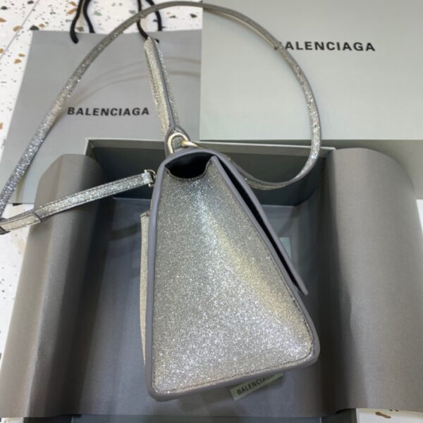 Balenciaga Hourglass Small Handbag In Grey, For Women, Women's Bags 9in/23cm