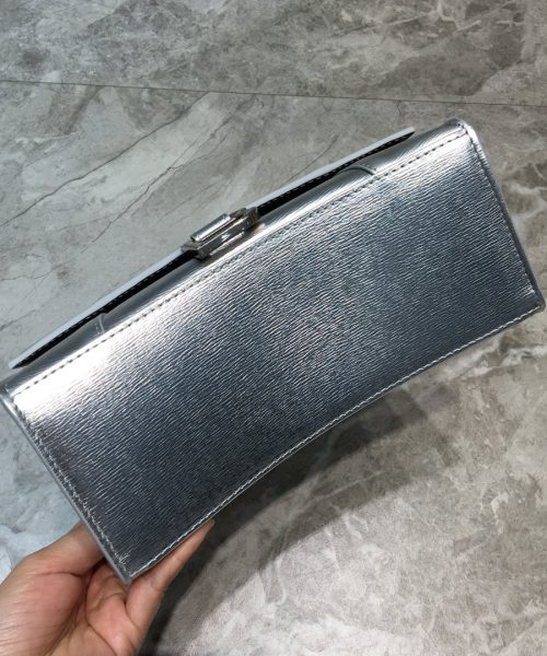 Balenciaga Hourglass Small Handbag In Grey, For Women, Women's Bags 9in/23cm