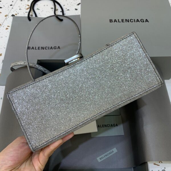 Balenciaga Hourglass Small Handbag In Grey, For Women, Women's Bags 9in/23cm