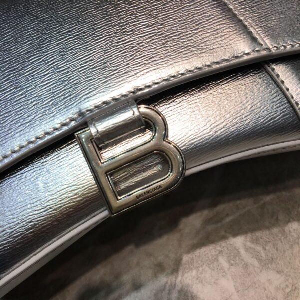 Balenciaga Hourglass Small Handbag In Grey, For Women, Women's Bags 9in/23cm
