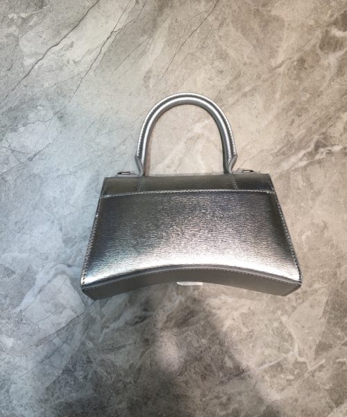 Balenciaga Hourglass Small Handbag In Grey, For Women, Women's Bags 9in/23cm