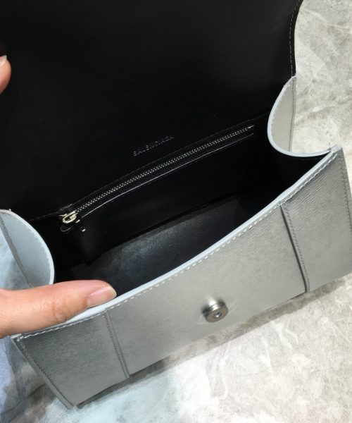 Balenciaga Hourglass Small Handbag In Grey, For Women, Women's Bags 9in/23cm