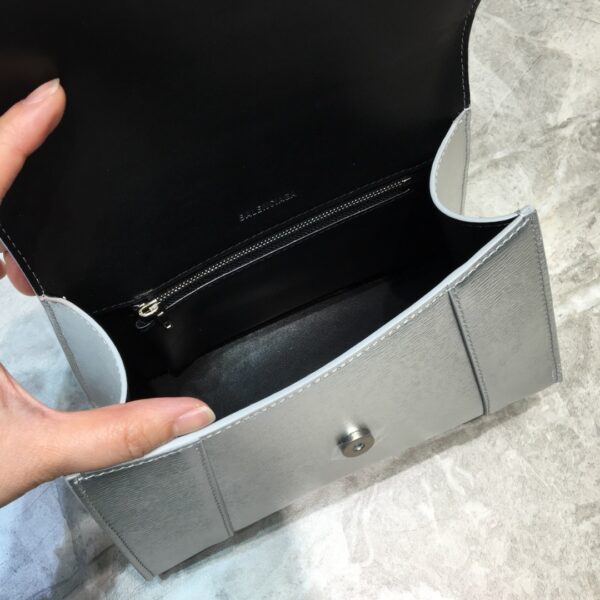 Balenciaga Hourglass Small Handbag In Grey, For Women, Women's Bags 9in/23cm