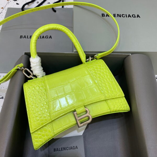 Balenciaga Hourglass Small Handbag In Light Green, For Women, Women's Bags 9in/23cm