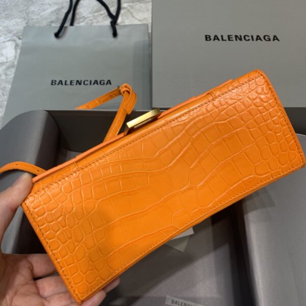 Balenciaga Hourglass Small Handbag In Orange, For Women, Women's Bags 9in/23cm