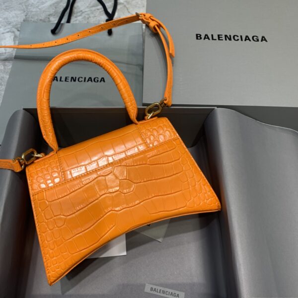 Balenciaga Hourglass Small Handbag In Orange, For Women, Women's Bags 9in/23cm