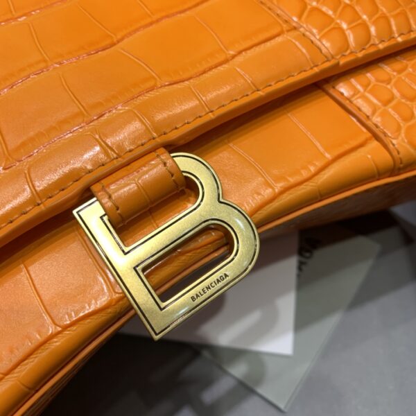 Balenciaga Hourglass Small Handbag In Orange, For Women, Women's Bags 9in/23cm