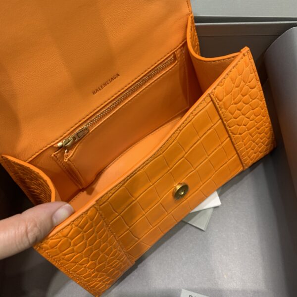 Balenciaga Hourglass Small Handbag In Orange, For Women, Women's Bags 9in/23cm