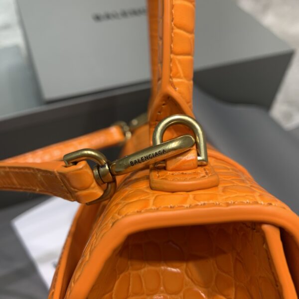 Balenciaga Hourglass Small Handbag In Orange, For Women, Women's Bags 9in/23cm