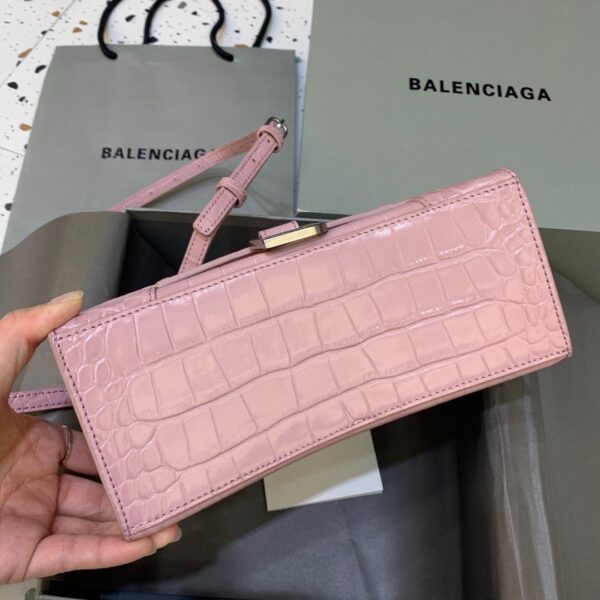 Balenciaga Hourglass Small Handbag In Pink, For Women, Women's Bags 9in/23cm 5935461LR6Y5906