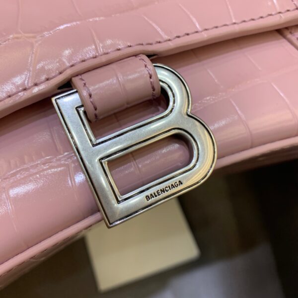 Balenciaga Hourglass Small Handbag In Pink, For Women, Women's Bags 9in/23cm 5935461LR6Y5906