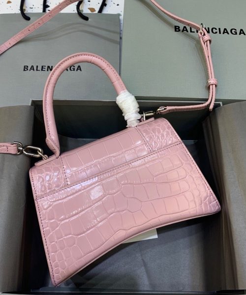 Balenciaga Hourglass Small Handbag In Pink, For Women, Women's Bags 9in/23cm 5935461LR6Y5906