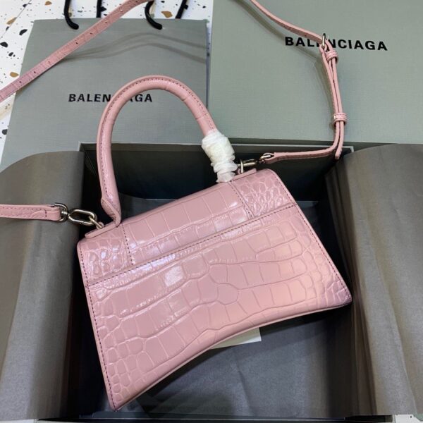 Balenciaga Hourglass Small Handbag In Pink, For Women, Women's Bags 9in/23cm 5935461LR6Y5906