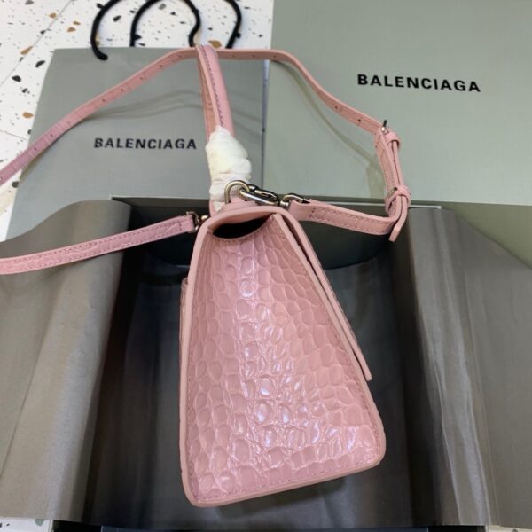 Balenciaga Hourglass Small Handbag In Pink, For Women, Women's Bags 9in/23cm 5935461LR6Y5906