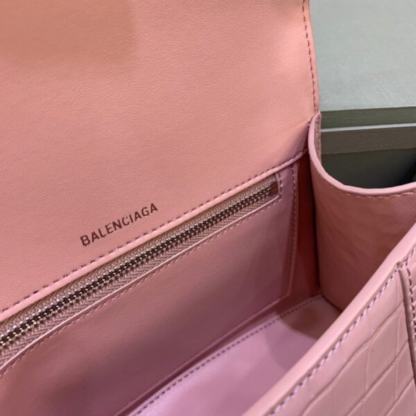 Balenciaga Hourglass Small Handbag In Pink, For Women, Women's Bags 9in/23cm 5935461LR6Y5906