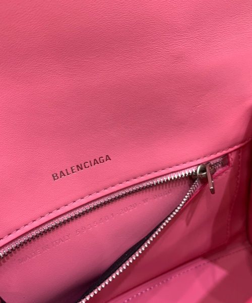 Balenciaga Hourglass Small Handbag In Pink, For Women, Women's Bags 9in/23cm 5935462107U5812