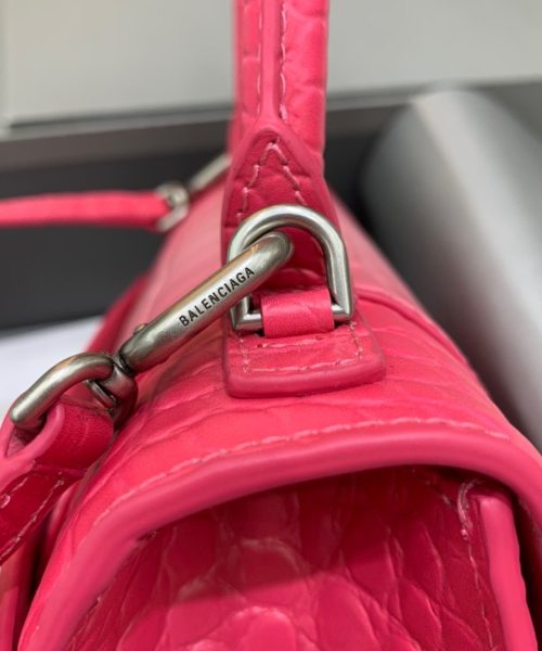 Balenciaga Hourglass Small Handbag In Pink, For Women, Women's Bags 9in/23cm 5935462107U5812
