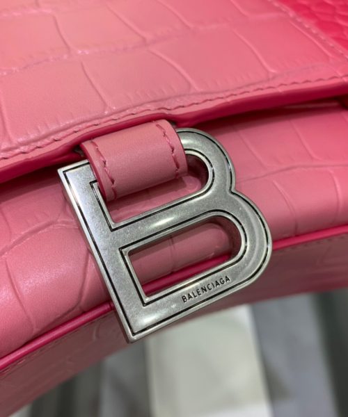 Balenciaga Hourglass Small Handbag In Pink, For Women, Women's Bags 9in/23cm 5935462107U5812