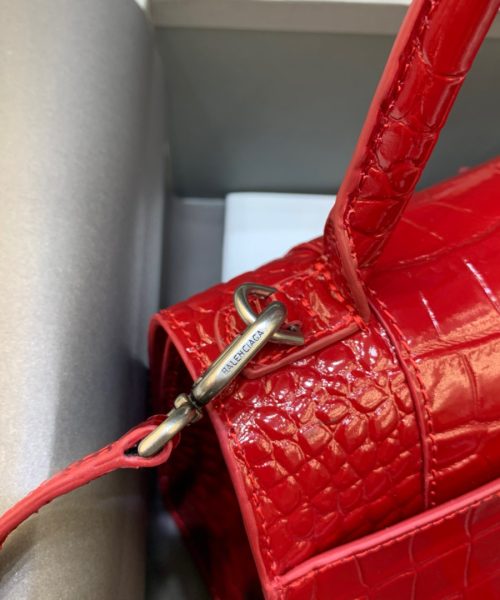 Balenciaga Hourglass Small Handbag In Red, For Women, Women's Bags 9in/23cm