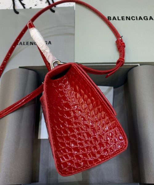 Balenciaga Hourglass Small Handbag In Red, For Women, Women's Bags 9in/23cm