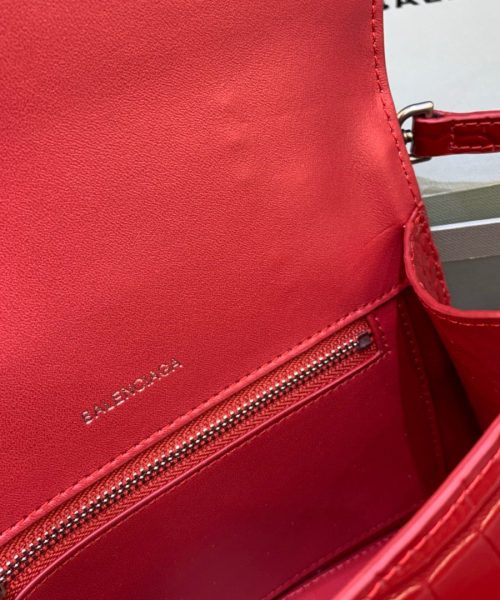 Balenciaga Hourglass Small Handbag In Red, For Women, Women's Bags 9in/23cm