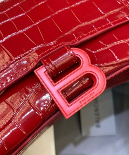 Balenciaga Hourglass Small Handbag In Red, For Women, Women's Bags 9in/23cm