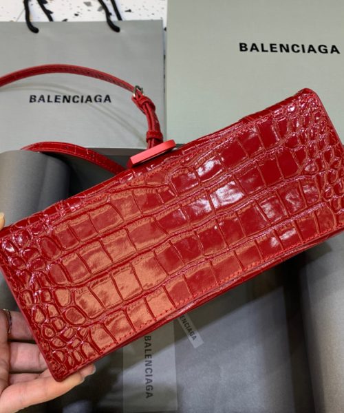 Balenciaga Hourglass Small Handbag In Red, For Women, Women's Bags 9in/23cm