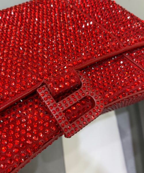 Balenciaga Hourglass Small Handbag In Red, For Women, Women's Bags 9in/23cm