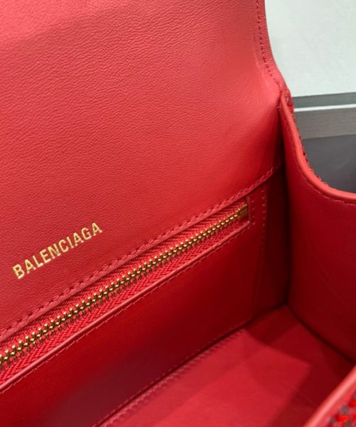Balenciaga Hourglass Small Handbag In Red, For Women, Women's Bags 9in/23cm