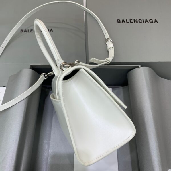Balenciaga Hourglass Small Handbag In White, For Women, Women's Bags 9in/23cm 5928331QJ4Y9028