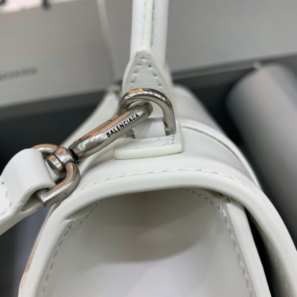 Balenciaga Hourglass Small Handbag In White, For Women, Women's Bags 9in/23cm 5928331QJ4Y9028