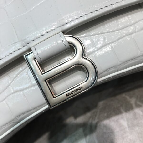 Balenciaga Hourglass Small Handbag In White, For Women, Women's Bags 9in/23cm 5935461LR6Y9016