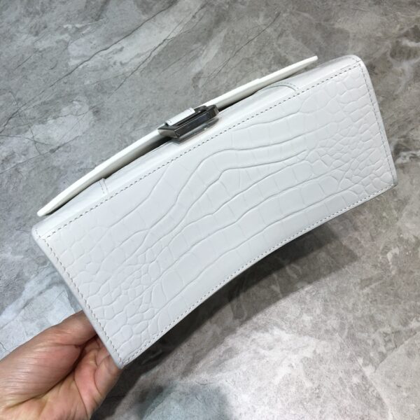 Balenciaga Hourglass Small Handbag In White, For Women, Women's Bags 9in/23cm 5935461LR6Y9016