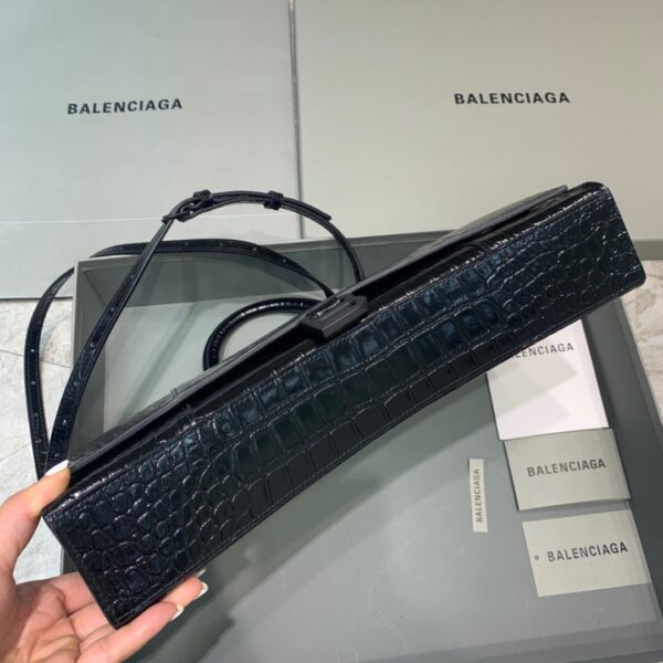 Balenciaga Hourglass Stretch Tote Bag In Black, For Women, Women's Bags 13.7in/35cm