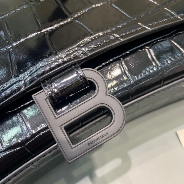 Balenciaga Hourglass Stretch Tote Bag In Black, For Women, Women's Bags 13.7in/35cm