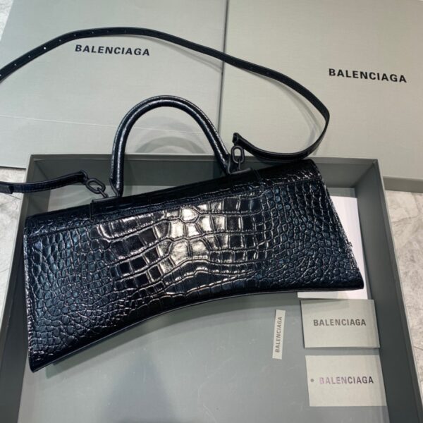 Balenciaga Hourglass Stretch Tote Bag In Black, For Women, Women's Bags 13.7in/35cm