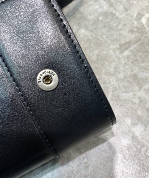 Balenciaga Hourglass Wallet Bag In Black, For Women, Women's Bags 8in/20cm