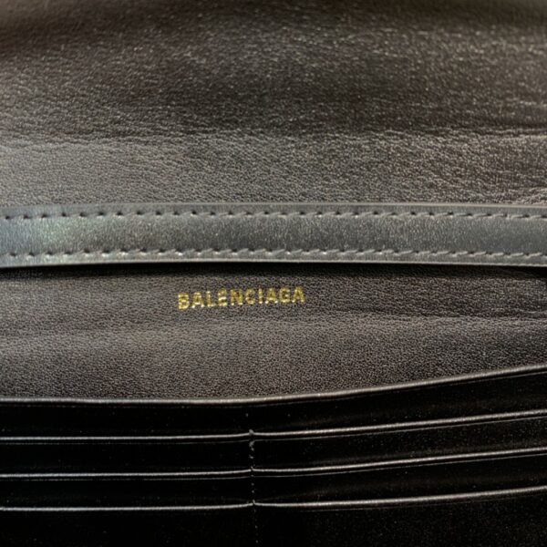 Balenciaga Hourglass Wallet Bag In Black, For Women, Women's Bags 8in/20cm
