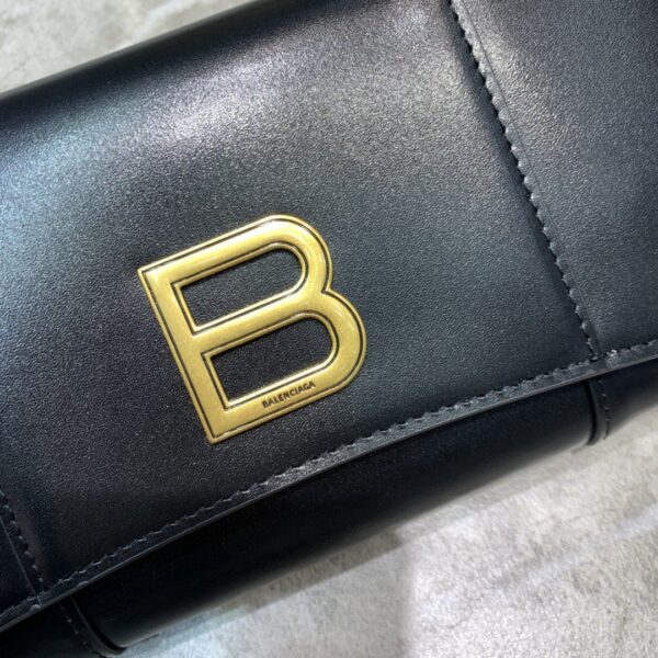 Balenciaga Hourglass Wallet Bag In Black, For Women, Women's Bags 8in/20cm