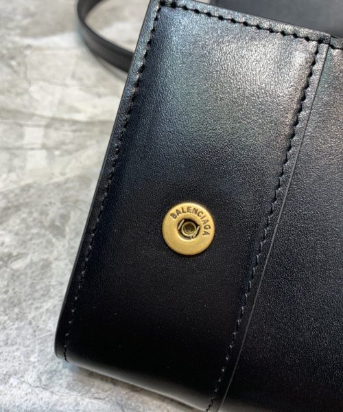 Balenciaga Hourglass Wallet Bag In Black, For Women, Women's Bags 8in/20cm