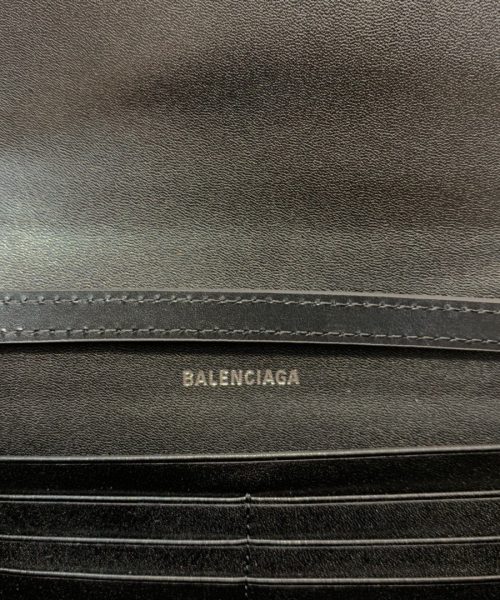 Balenciaga Hourglass Wallet Bag In Black, For Women, Women's Bags 8in/20cm
