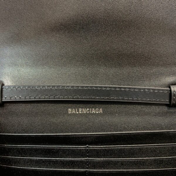 Balenciaga Hourglass Wallet Bag In Black, For Women, Women's Bags 8in/20cm