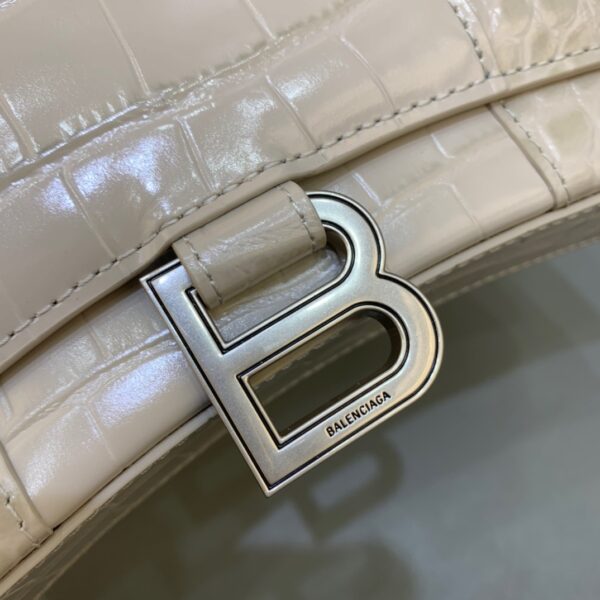 Balenciaga Hourglass Wallet On Chain in Beige, For Women, Women's Bags 7.6in/19cm