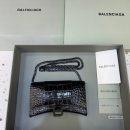 Balenciaga Hourglass Wallet On Chain in Black, For Women, Women's Bags 7.6in/19cm 6560501LR671000