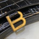 Balenciaga Hourglass Wallet On Chain in Black, For Women, Women's Bags 7.6in/19cm  6560501LRGM1000